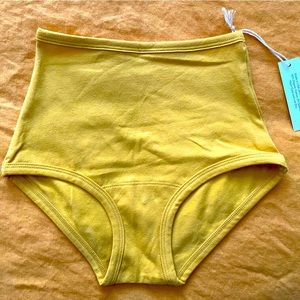 NWT ARQ High Rise Undies in buttercup. Size XXS